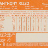Anthony Rizzo 2013 Topps Heritage 2012 Topps All Star Rookie Mint Card #191