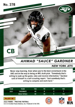 NFL Draft 2022: How to buy a Sauce Gardner New York Jets jersey