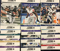 2012 Score Football Complete Players Insert Set with Cam Newton and Calvin Johnson Plus

