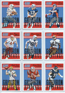 2015 Score Gridiron Heritage Insert Set with Stars and Hall of Famers