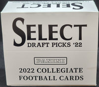 2022 Panini SELECT Collegiate Draft Picks Football Series Cello Fat 12 Pack Box (180 Cards)
