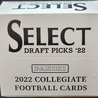 2022 Panini SELECT Collegiate Draft Picks Football Series Cello Fat 12 Pack Box (180 Cards)