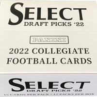 2022 Panini SELECT Collegiate Draft Picks Football Series Cello Fat 12 Pack Box (180 Cards)