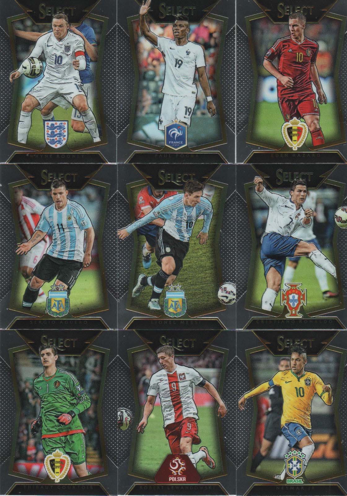 2016 2017 Panini SELECT Soccer Complete Mint Set with Lionel Messi