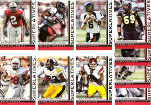 2009 Bowman Draft Football Superlatives Insert Set with Malcolm Jenkins and Brian Orakpo Plus