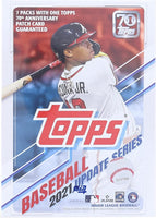 2021 Topps Baseball UPDATE Series Factory Sealed Blaster Box with an EXCLUSIVE Patch
