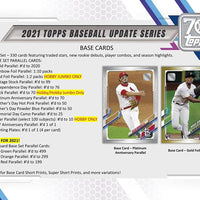 2021 Topps Baseball UPDATE Series Retail Box of 24 Packs