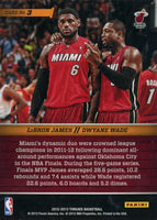 2012 2013 Panini Threads Talented Twosomes Insert Set with Kobe Bryant and Lebron James Plus
