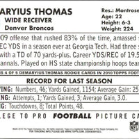 Demaryius Thomas 2010 Topps 1952 Bowman Series Mint ROOKIE Card #52B-49