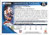 Demaryius Thomas 2010 Topps Football Series Mint ROOKIE Card #275
