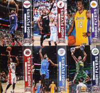 2012 2013 Panini Threads High Flyers Insert Set with Lebron James and Kobe Bryant Plus

