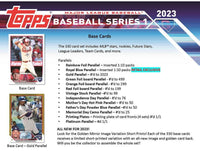 2023 Topps Baseball Series 1 Factory Sealed Blaster Box with an EXCLUSIVE Cut Signature Commemorative Relic

