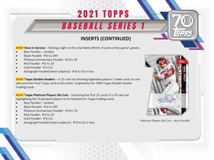 2021 Topps Baseball Series ONE Retail Box of 24 Packs