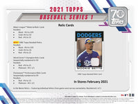 2021 Topps Baseball Series One Hanger Box
