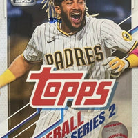 2021 Topps Baseball Series 2 Factory Sealed Blaster Box with an EXCLUSIVE Patch