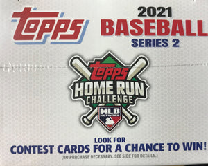 2021 Topps Baseball Series 2 Factory Sealed Blaster Box with an EXCLUSIVE Patch