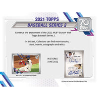 2021 Topps Baseball Series 2 Factory Sealed Blaster Box with an EXCLUSIVE Patch
