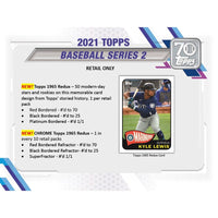 2021 Topps Baseball Series 2 Factory Sealed Blaster Box with an EXCLUSIVE Patch