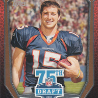 Tim Tebow 2010 Topps 75th NFL Draft Mint ROOKIE Card #75DA-12