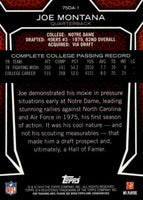 Joe Montana 2010 Topps 75th Draft Series Mint Card #75DA-1
