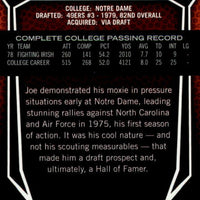 Joe Montana 2010 Topps 75th Draft Series Mint Card #75DA-1