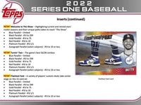 2022 Topps Baseball Series One Hanger Box of 67 Cards
