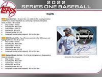 2022 Topps Baseball Series One Hanger Box of 67 Cards
