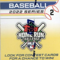 2022 Topps Baseball Series 2 Factory Sealed Blaster Box with an EXCLUSIVE Player Jersey Number Medallion Commemorative Relic