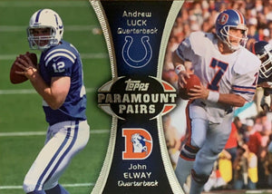 2012 Topps Football Paramount Pairs Insert Set with Andrew Luck, Robert Griffin III and more!