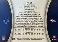 2012 Topps Football Paramount Pairs Insert Set with Andrew Luck, Robert Griffin III and more!
