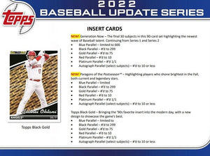 2022 Topps Baseball UPDATE Series Factory Sealed Blaster Box with an EXCLUSIVE Commemorative BATTING HELMET Relic Card