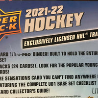 2021 2022 Upper Deck Hockey Series One STARTER KIT with an EXCLUSIVE Sophomore Sensations Card