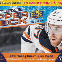 20 Box Sealed CASE of 2020 2021 Upper Deck Series One Hockey Blaster Boxes with Dazzlers Green cards