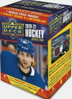 20 Box Sealed CASE of 2020 2021 Upper Deck Series Two Hockey Blaster Boxes with Dazzlers Green cards
