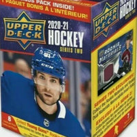 20 Box Sealed CASE of 2020 2021 Upper Deck Series Two Hockey Blaster Boxes with Dazzlers Green cards