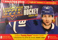 20 Box Sealed CASE of 2020 2021 Upper Deck Series Two Hockey Blaster Boxes with Dazzlers Green cards
