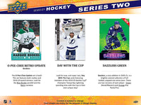 20 Box Sealed CASE of 2020 2021 Upper Deck Series Two Hockey Blaster Boxes with Dazzlers Green cards
