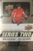 2022 2023 Upper Deck Hockey Series Two Factory Sealed Unopened TIN with an Exclusive Bonus 3 Card O Pee Chee Rookie Pack
