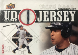 Alex Rodriguez  2010 Upper Deck Game Used Jersey (White with Blue Pinstripe)