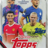 2021 2022 Topps UEFA Champions League Soccer Collection Factory Sealed Blaster Box