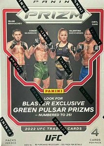 2022 UFC Panini PRIZM Factory Sealed Blaster Box with Possible Retail EXCLUSIVE Green Prizms