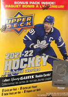 2021 2022 Upper Deck Hockey EXTENDED Series Blaster Box of Packs with Possible Akira Schmid Young Guns PLUS

