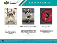 2021 2022 Upper Deck Hockey EXTENDED Series Blaster Box of Packs with Possible Akira Schmid Young Guns PLUS
