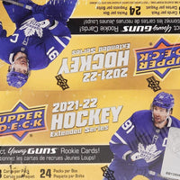 2021 2022 Upper Deck EXTENDED Series Factory Sealed Unopened Retail Box of 24 Packs with Young Guns Rookies