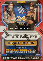 2022 WWE Panini PRIZM Factory Sealed Blaster Box with Possible Retail EXCLUSIVE Green Prizms
