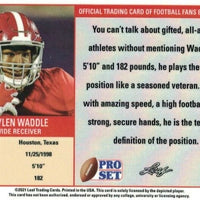 Jaylen Waddle 2021 Pro Set Leaf XRC Short Printed Mint Rookie Card #PS4 RARE Red Helmet Variation only 150 made
