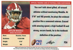 : Jaylen Waddle 2021 Pro Set DRAFT DAY Short Printed