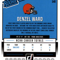 Denzel Ward 2018 Donruss RATED ROOKIE Mint Card #348