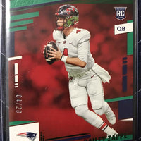 Bailey Zappe 2022 Panini Prestige Extra Points Green Mint ROOKIE Card #394   #4 of Only 20 made