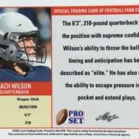 Zach Wilson 2021 Pro Set Leaf XRC Short Printed Mint Rookie Card #PS5 RARE Variation only 935 made